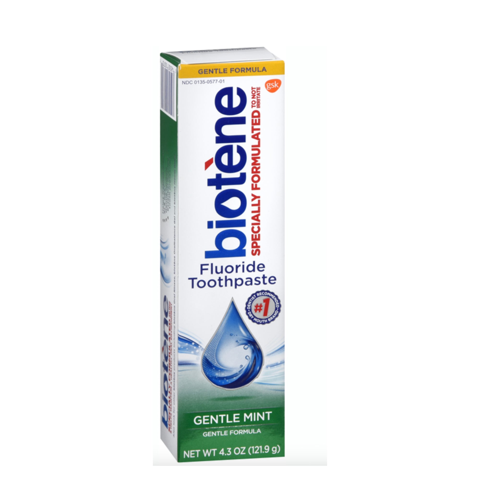 Biotene Dry Mouth Gentle Mint Tooth Paste, 4.3 oz