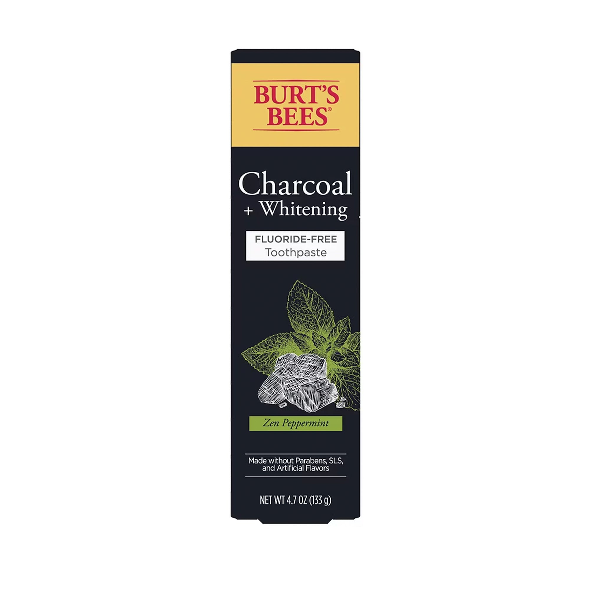 Burt's Bees Charcoal Fluoride-Free Toothpaste Zen Peppermint Mint