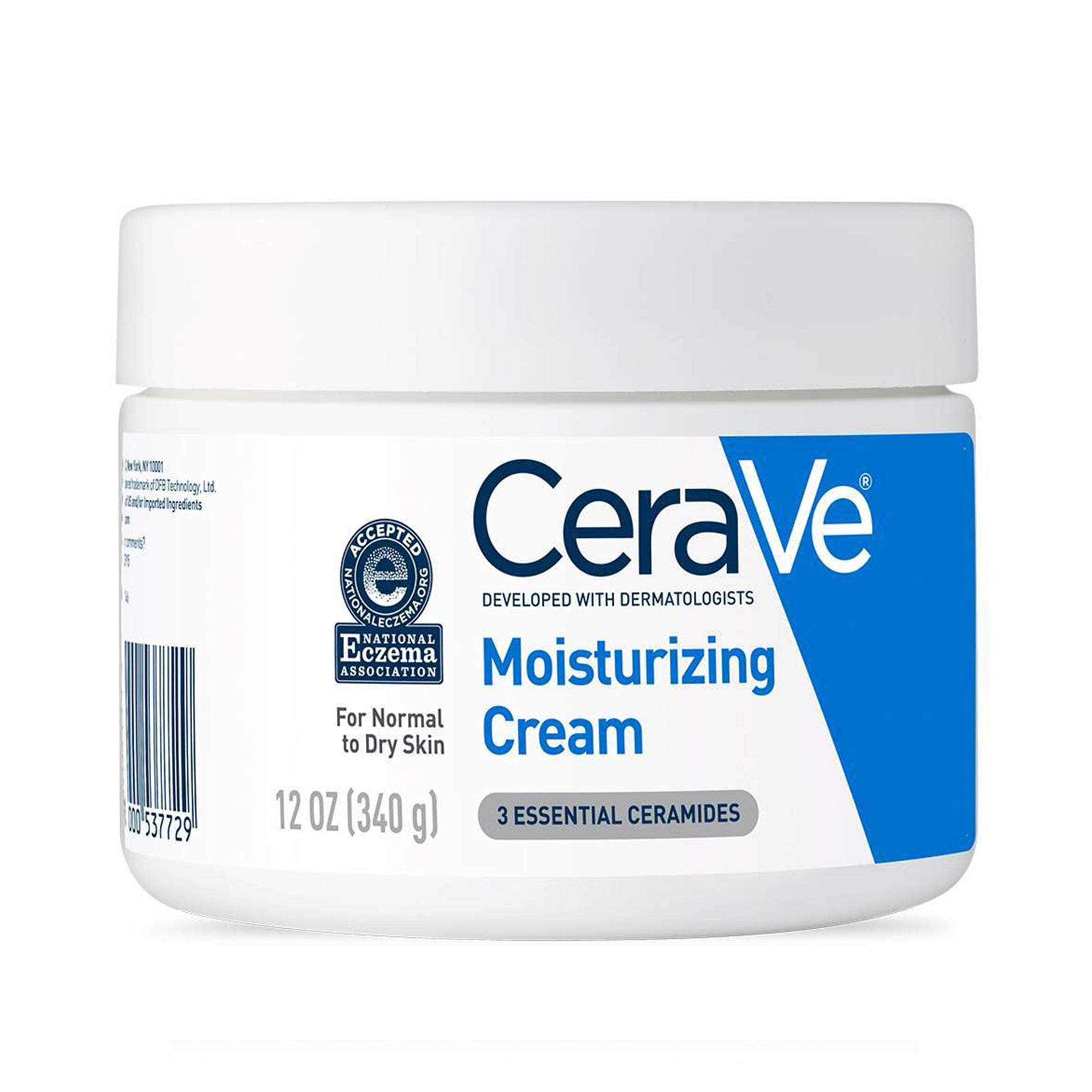 CeraVe Moisturizing Cream Body and Face Moisturizer for Dry Skin with Hyaluronic Acid and Ceramides, Unscented 12 oz