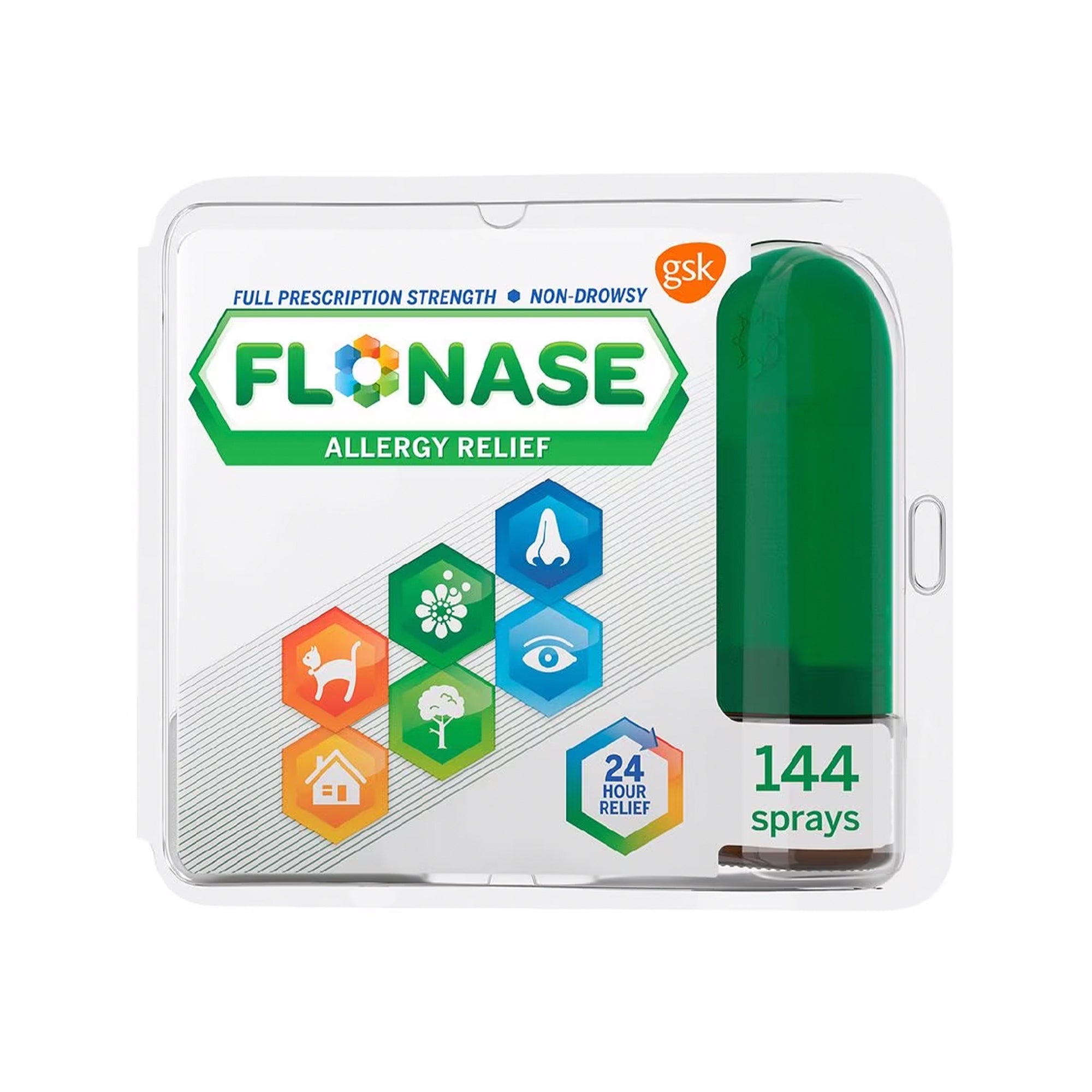 Flonase Allergy Relief Aliviador de síntomas de alergia Spray nasal 144 metros Sprays