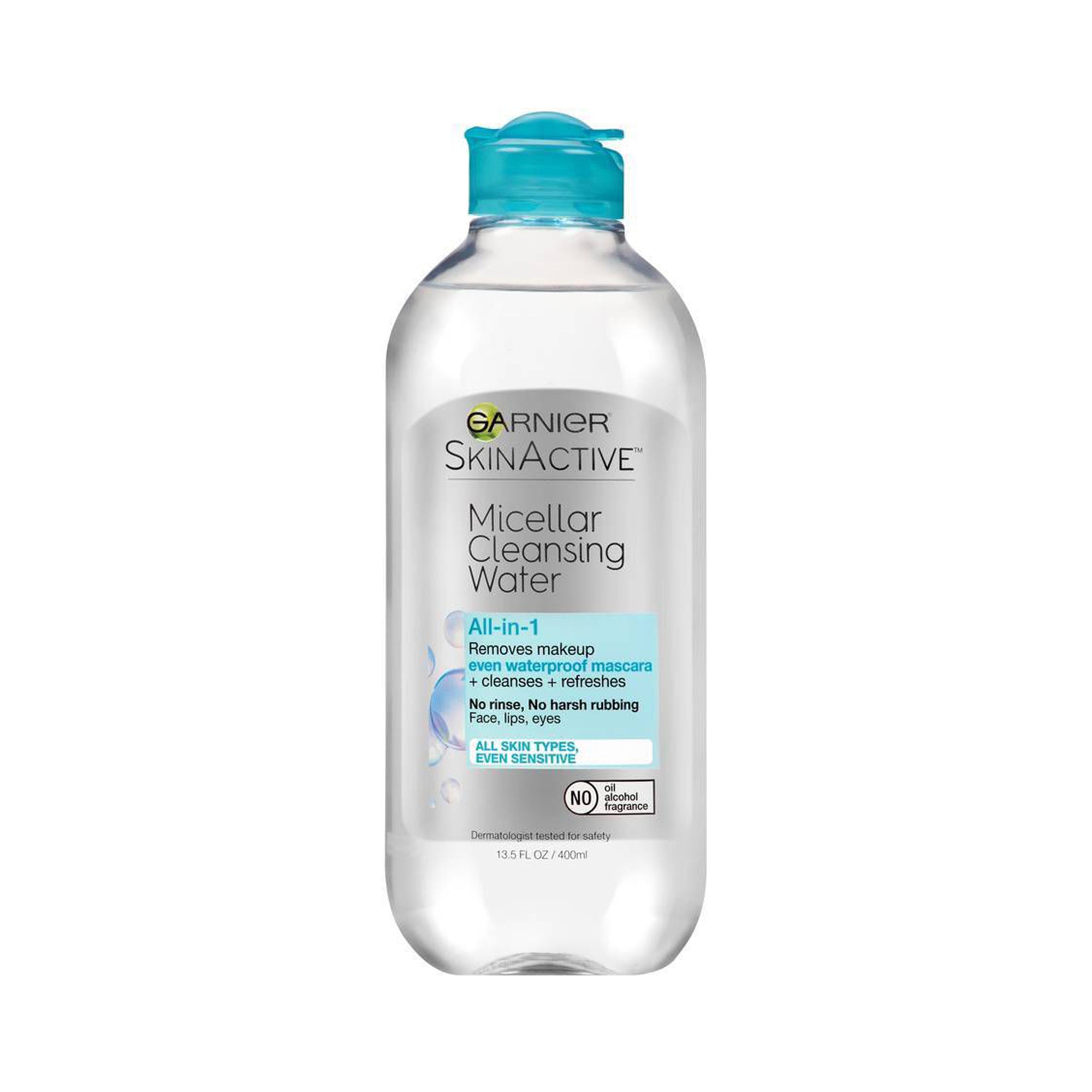 Garnier SkinActive Micellar Cleansing Water for Waterproof Makeup Remover, 13.5 fl oz