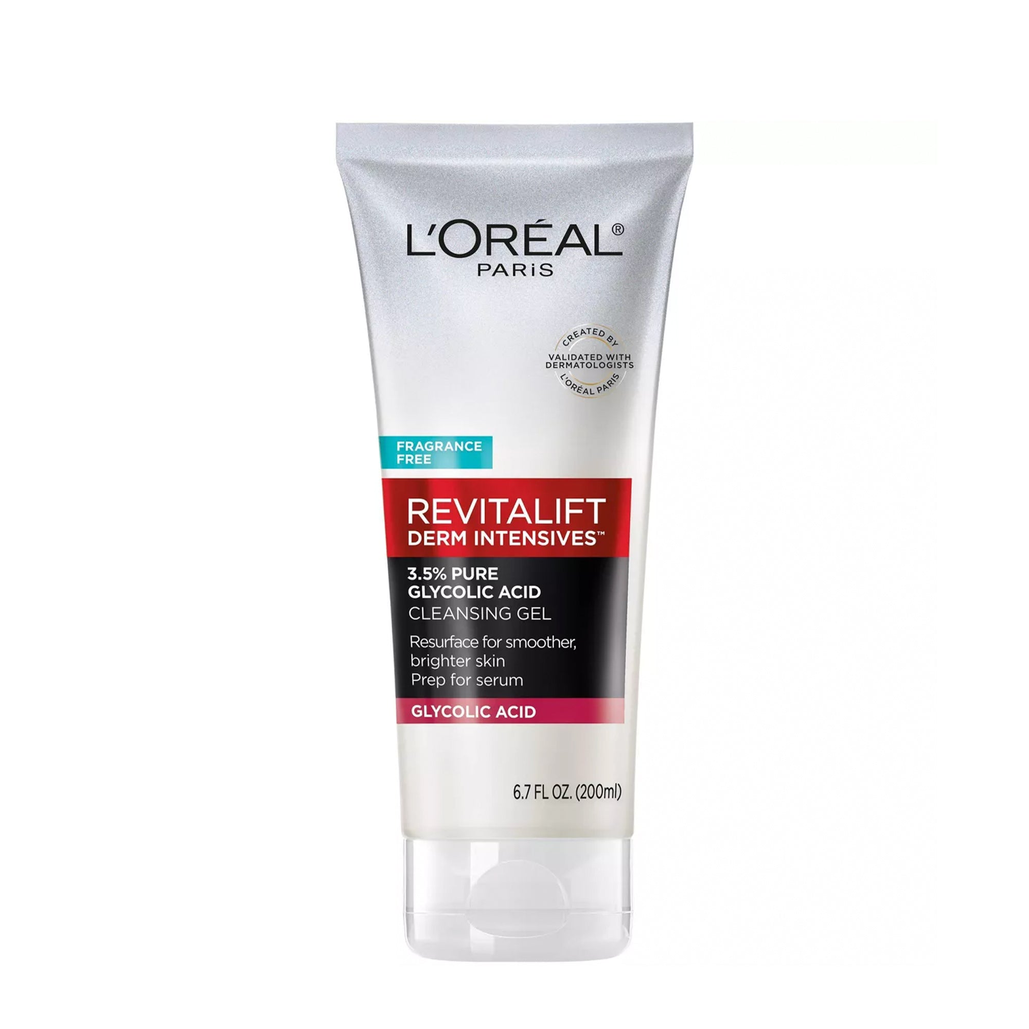 L'Oreal Paris Revitalift Derm Intensives with 3.5% Glycolic Acid Cleanser, 6.7 fl oz