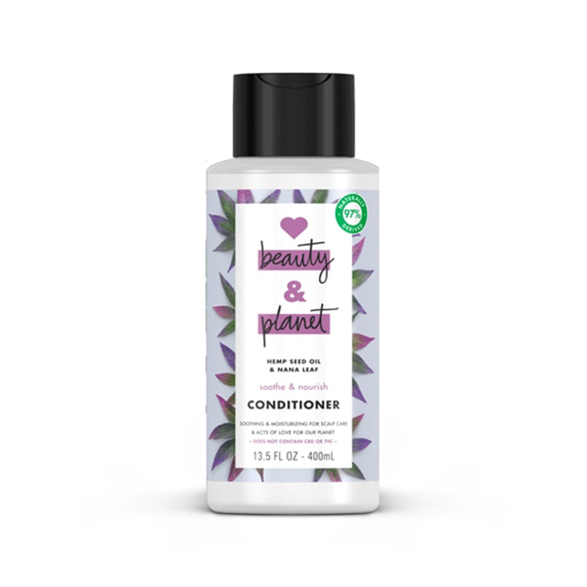 Acondicionador de aceite de semilla de cáñamo y hoja de Nana sin sulfato de Love Beauty and Planet, 13,5 oz