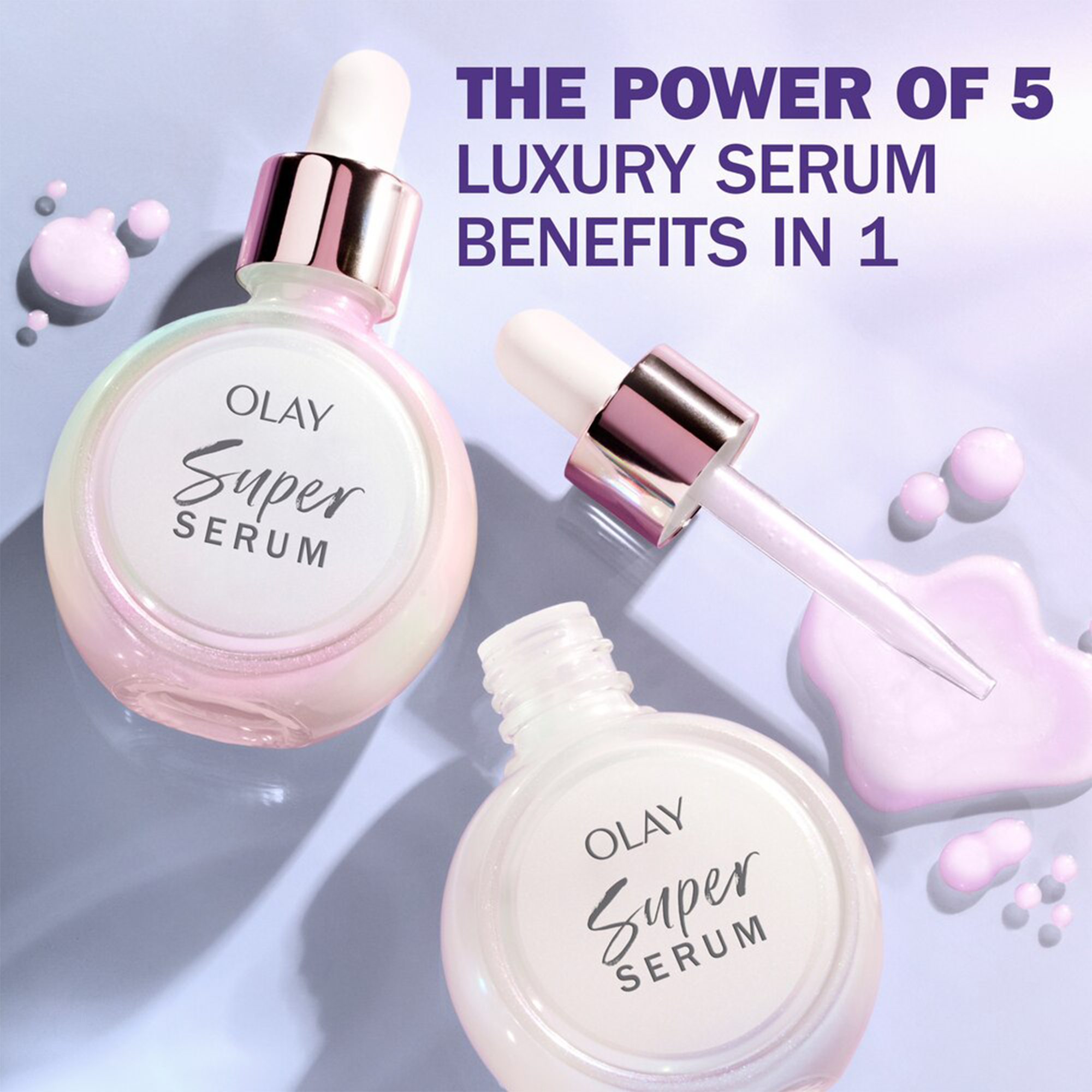 Olay Super Serum Night Repair Face Serum Fragrance Free 1.0 fl oz