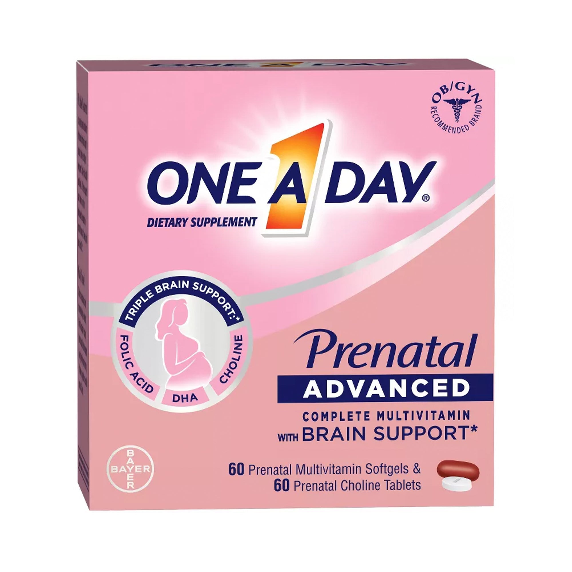One A Day Women's Prenatal Vitamin + Choline 60ct