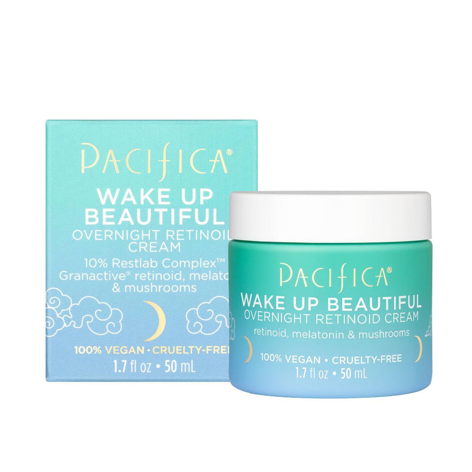 Pacifica Wake Up Beautiful Overnight Retinol Cream, 1.7 fl oz