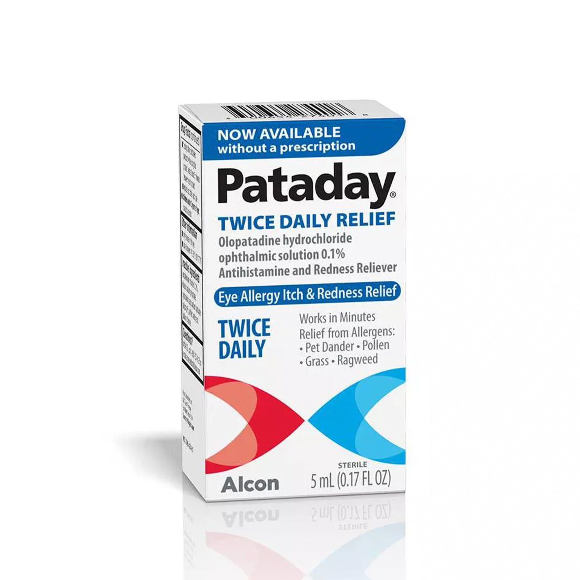 Pataday Twice Daily Eye Allergy Itch and Redness Relief Drops, 0.17 fl oz