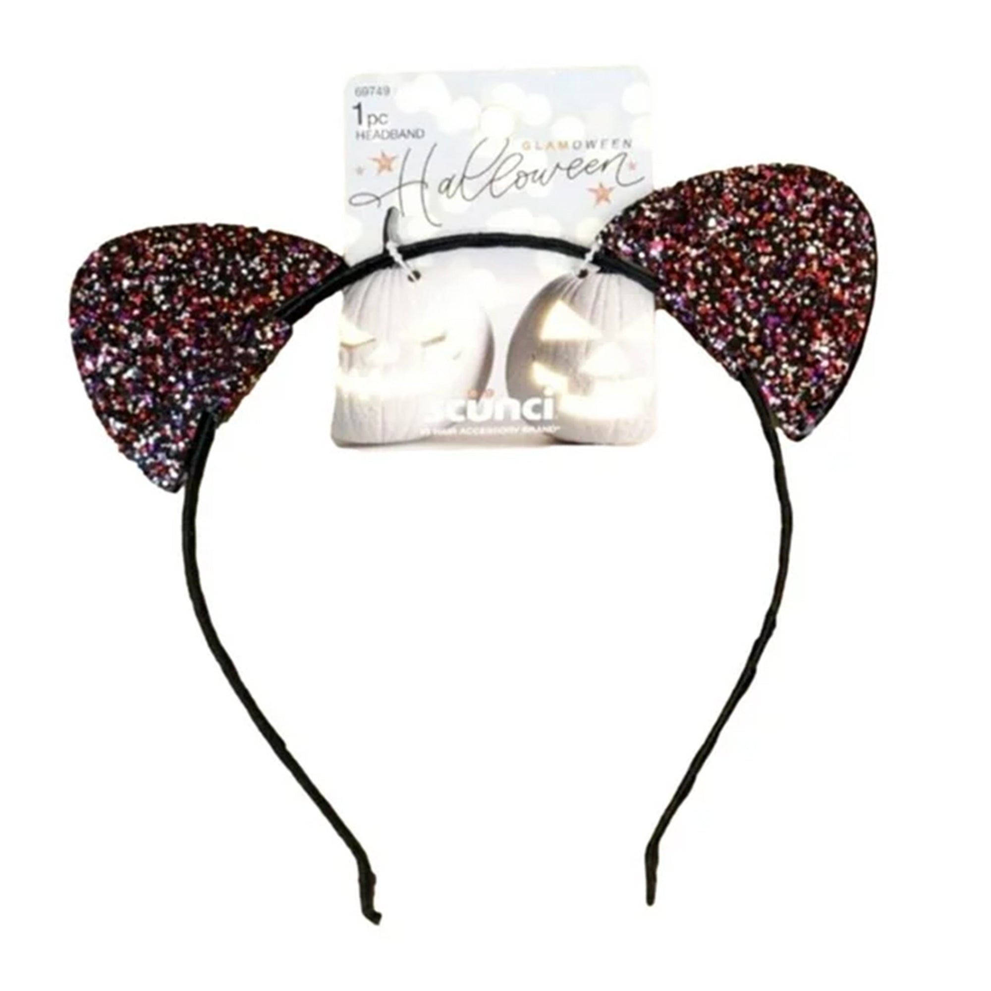 SCUNCI Glamoween Halloween Glitter Headband