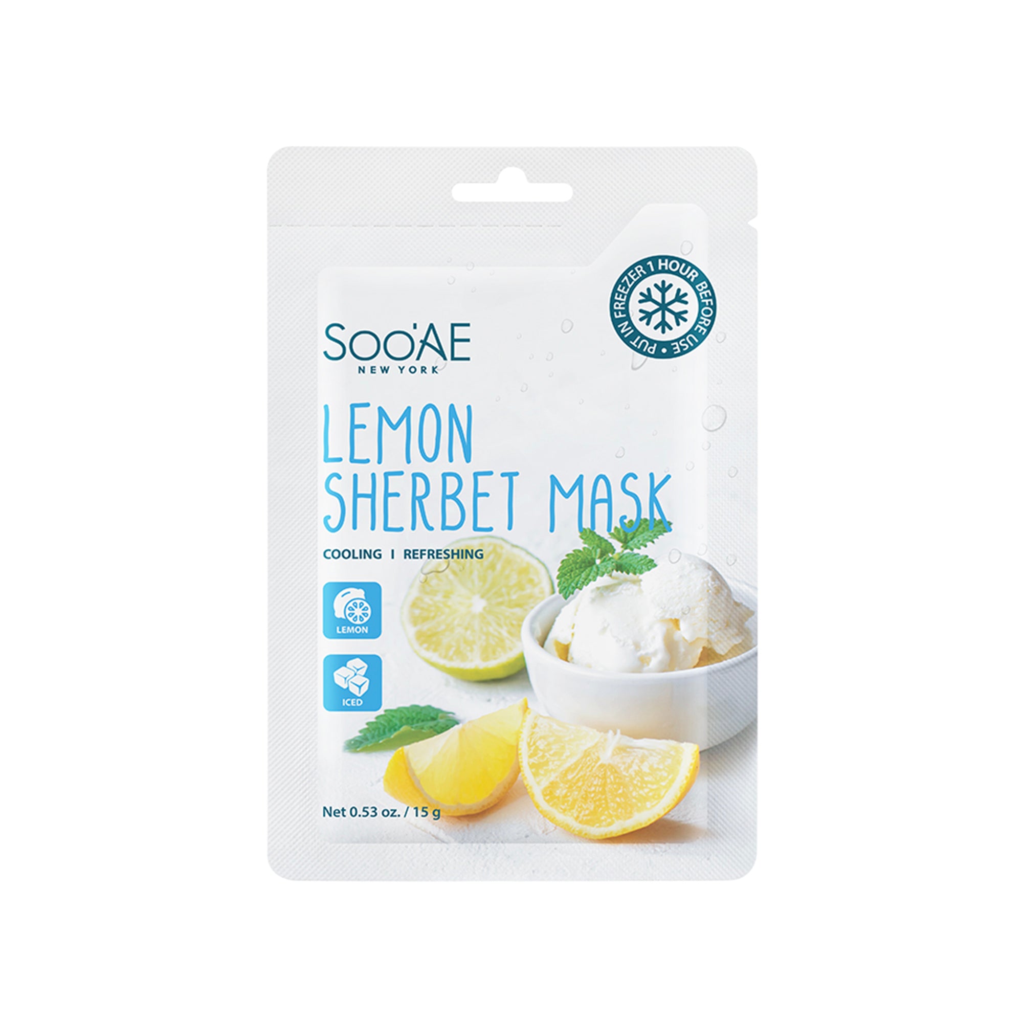 Soo'Ae Lemon Sherbet Mask, Cooling & Refreshing