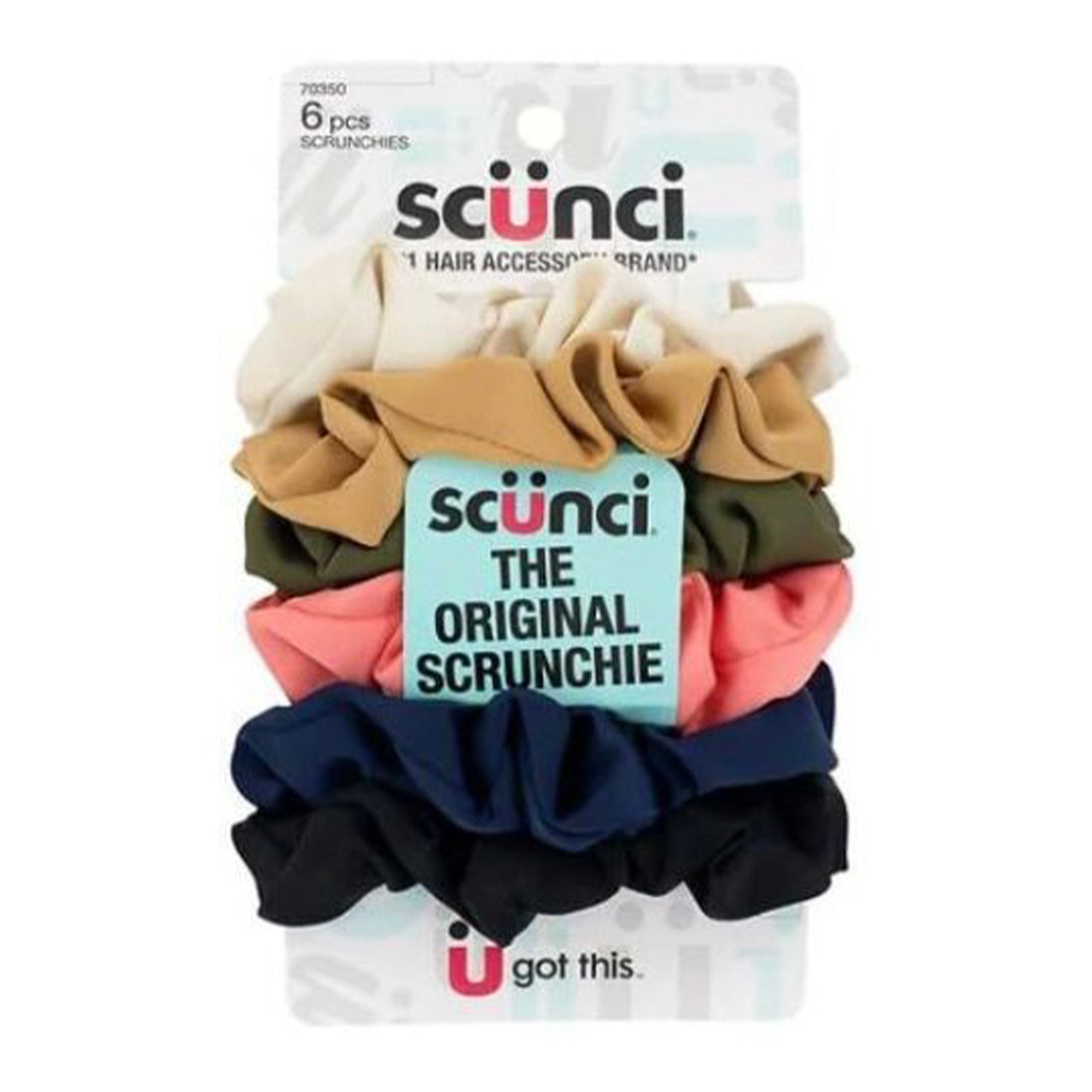 Scunci The Original Scrunchie Satin 6 Pcs