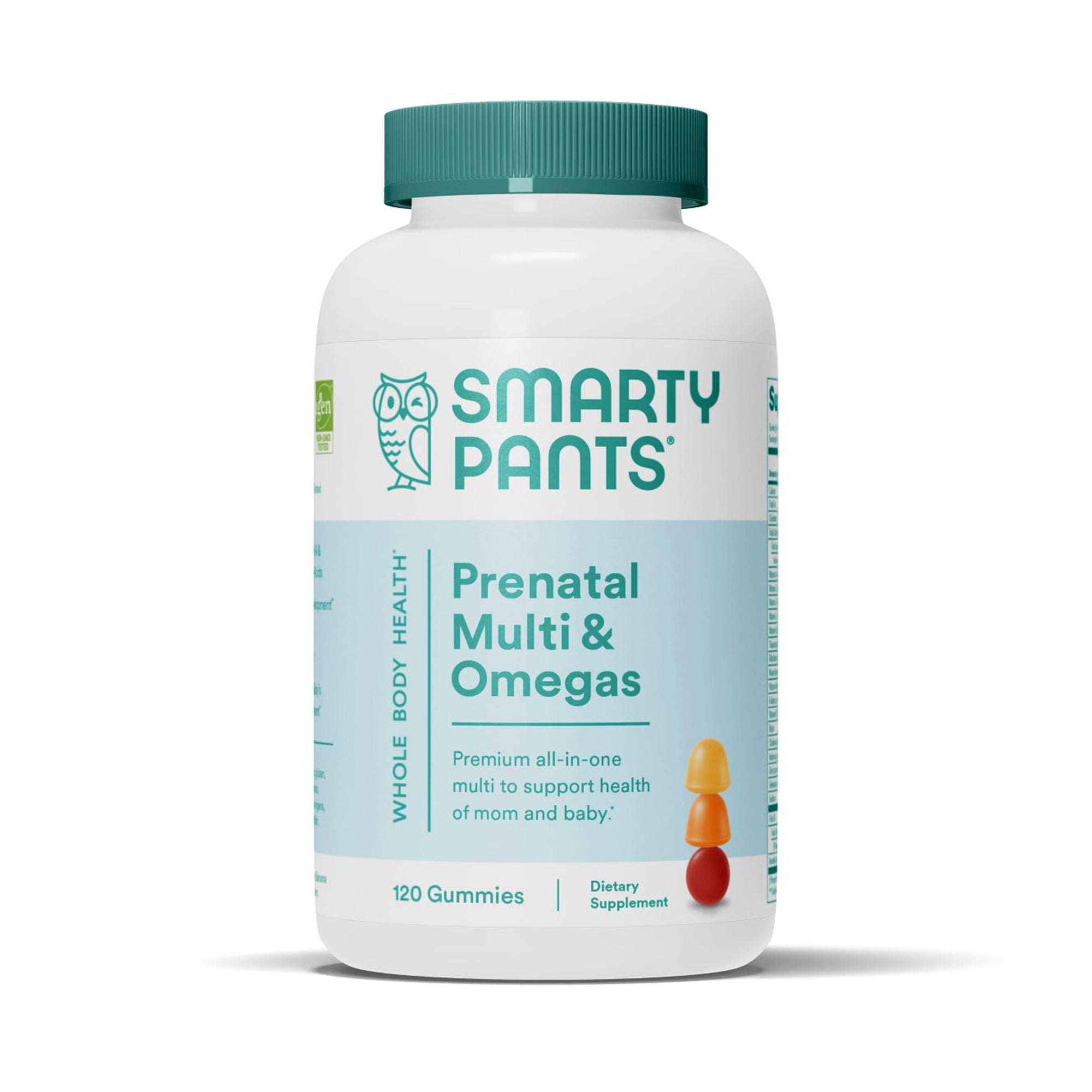 Gomitas multivitamínicas de fórmula prenatal SmartyPants, 120 unidades